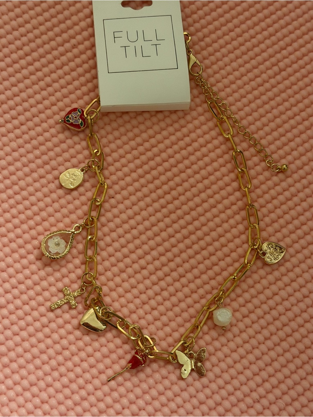 Full Tilt Gold-Tone Charm Necklace